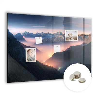 Magnetic memo board Mountains of the Landscape