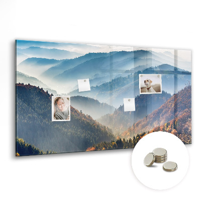 Magnetic memo board Mountain landscape