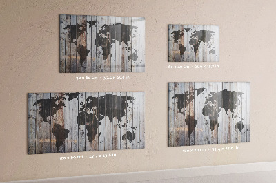 Decorative magnetic board The world on the boards