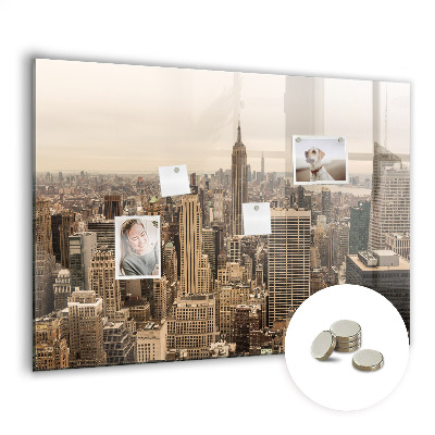 Magnetic memo board Landscape city