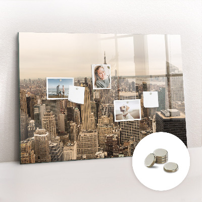 Magnetic memo board Landscape city