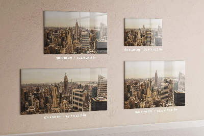 Magnetic memo board Landscape city