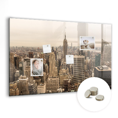 Magnetic memo board Landscape city