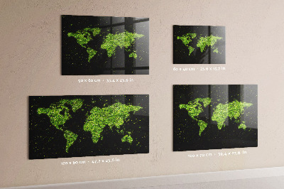 Decorative magnetic board Map of Saint