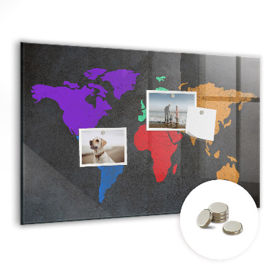 Decorative magnetic board Map of Saint