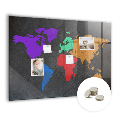 Decorative magnetic board Map of Saint