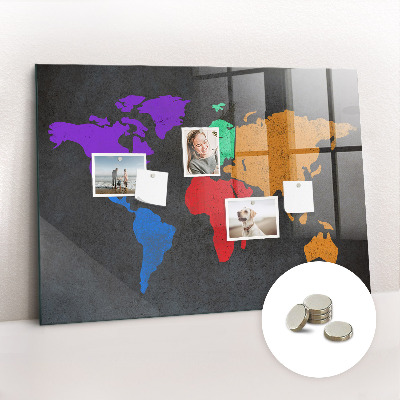 Decorative magnetic board Map of Saint