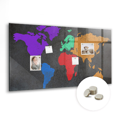 Decorative magnetic board Map of Saint