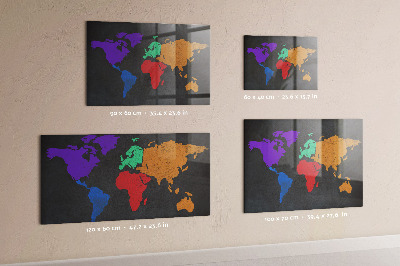 Decorative magnetic board Map of Saint