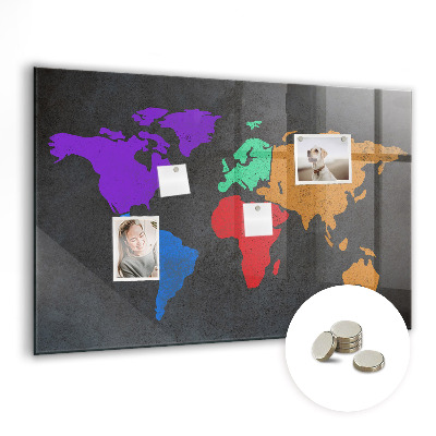 Decorative magnetic board Map of Saint