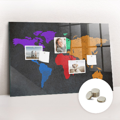 Decorative magnetic board Map of Saint