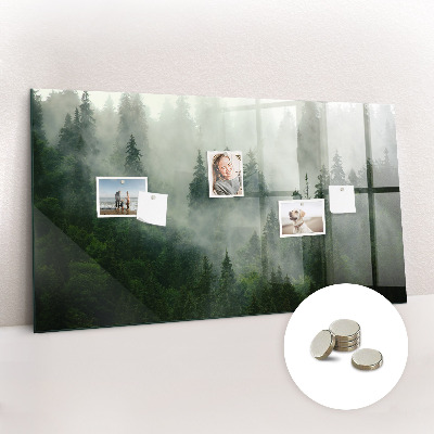 Magnetic memo board Foggy forest