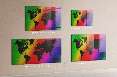 Decorative magnetic board World map