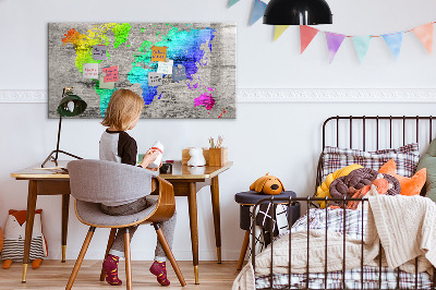 Decorative magnetic board World map