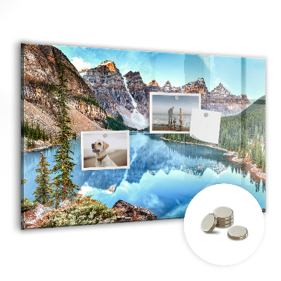 Magnetic memo board Mountain landscape