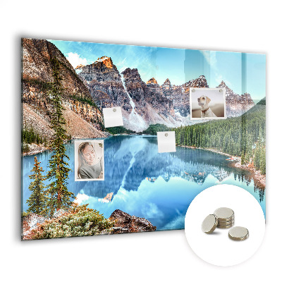 Magnetic memo board Mountain landscape