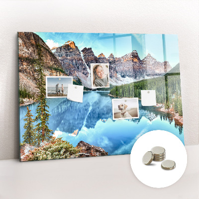 Magnetic memo board Mountain landscape