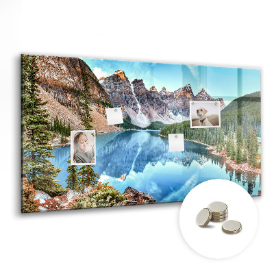 Magnetic memo board Mountain landscape