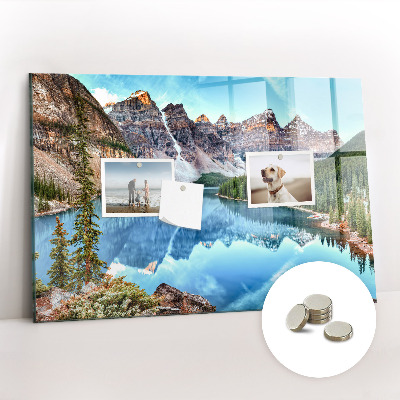 Magnetic memo board Mountain landscape