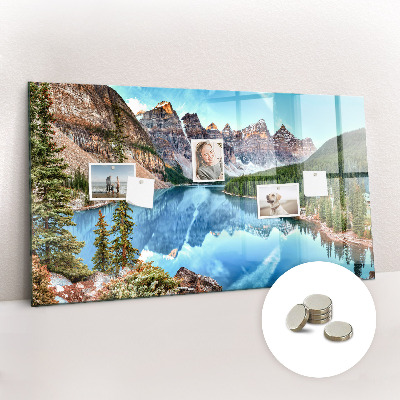 Magnetic memo board Mountain landscape