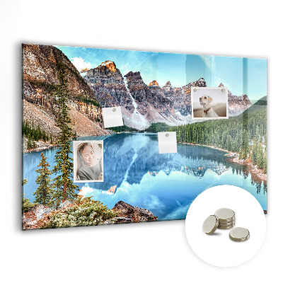 Magnetic memo board Mountain landscape