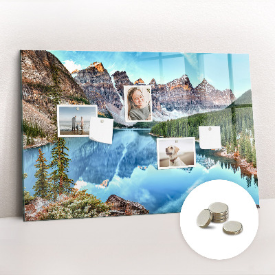 Magnetic memo board Mountain landscape