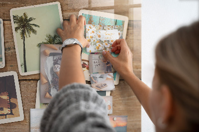 Magnetic wall board Polaroid photos