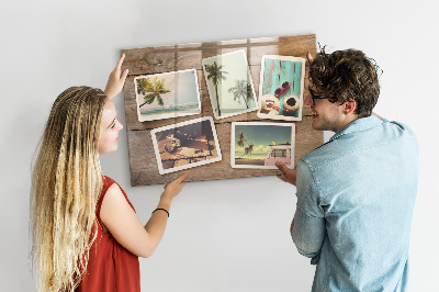 Magnetic wall board Polaroid photos