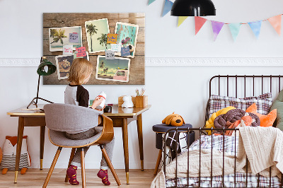 Magnetic wall board Polaroid photos