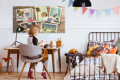 Magnetic wall board Polaroid photos