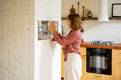 Magnetic wall board Polaroid photos