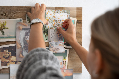 Magnetic wall board Polaroid photos