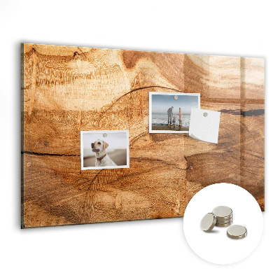 Magnetic photo board Wood texture