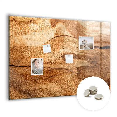 Magnetic photo board Wood texture