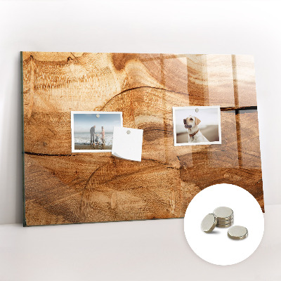 Magnetic photo board Wood texture