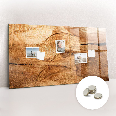 Magnetic photo board Wood texture