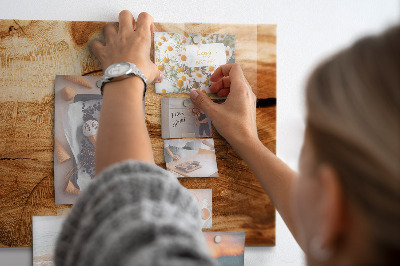 Magnetic photo board Wood texture