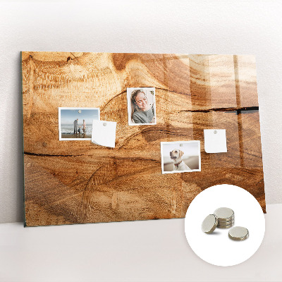 Magnetic photo board Wood texture