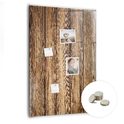 Magnetic memo board Wood texture