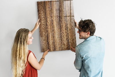 Magnetic memo board Wood texture