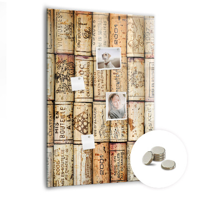 Magnetic board for wall Wine corks