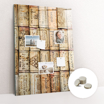 Magnetic board for wall Wine corks