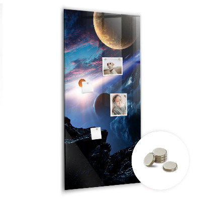 Magnetic photo board Space galaxy