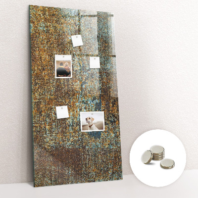 Magnetic memo board Rust