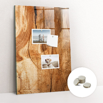 Magnetic memo board Natural wood