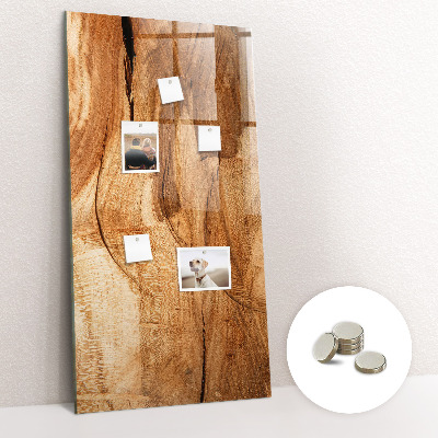 Magnetic memo board Natural wood