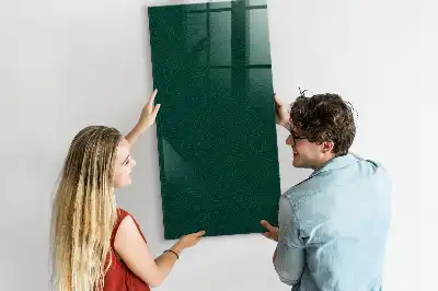 Magnetic dry erase board with line leaf pattern
