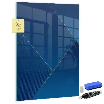 Magnetic dry erase board with decorative pattern