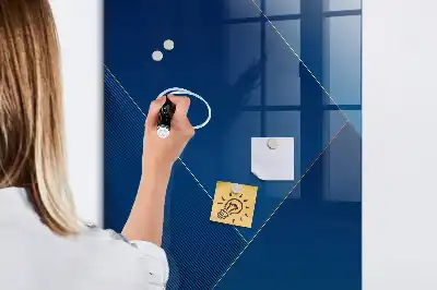 Magnetic dry erase board with decorative pattern