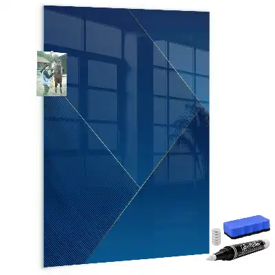 Magnetic dry erase board with decorative pattern